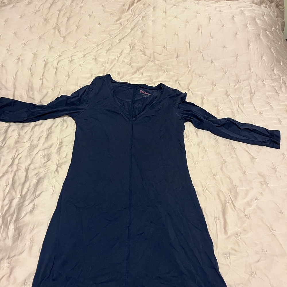 Lilly Pulitzer Navy Long Sleeve Dress
